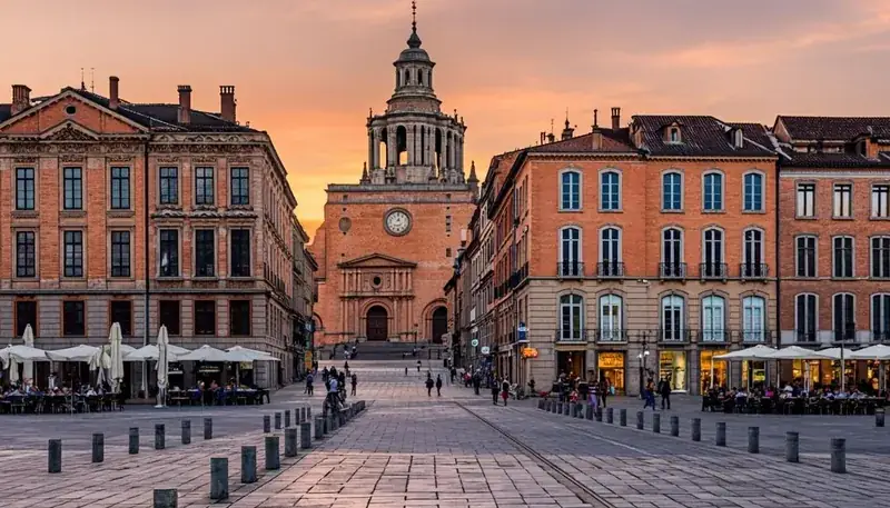 Abonnement IPTV Toulouse : le Capitole et les briques roses du centre